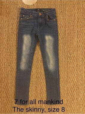 7 For All Mankind - the skinny Dark Blue Skinny girls Jeans